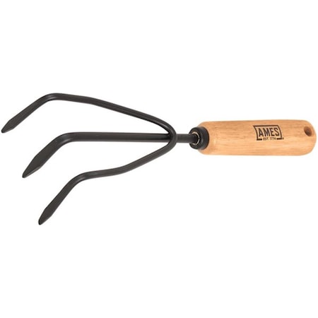 True Temper 2446300 Hand Cultivator with Wood Handle AM300036